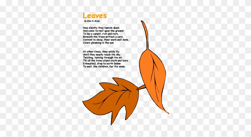 The Leaves Are Golden, Orange,brown And Red - Poems About Fall Leaves #835206