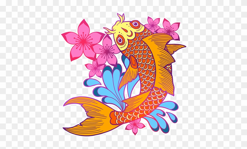 Koi Illustration Transparent - Koi Illustration Transparent #835229
