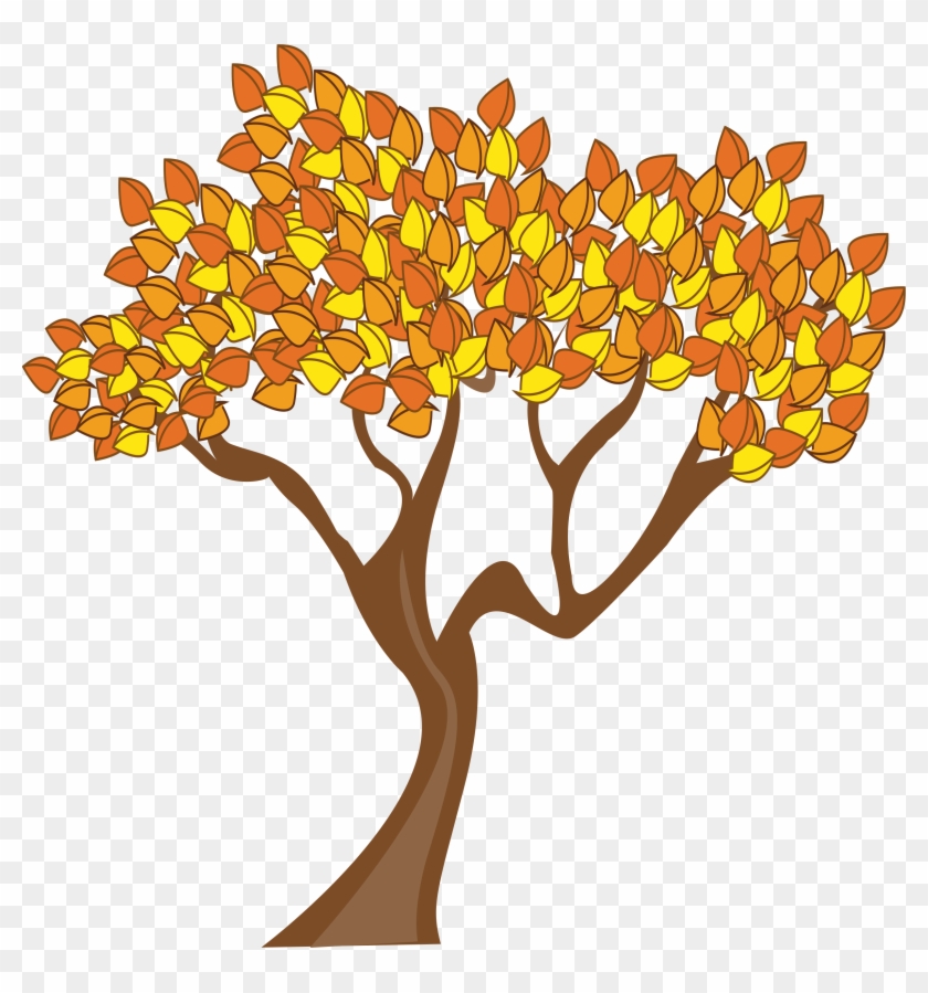 Autumn Tree Clipart - Autumn Tree Cartoon Png #835250