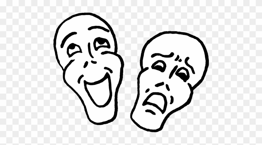 Comedy Tragedy Masks Clip Art Comedy And Tragedy 1kkzyi - Comedy Clip Art #835285