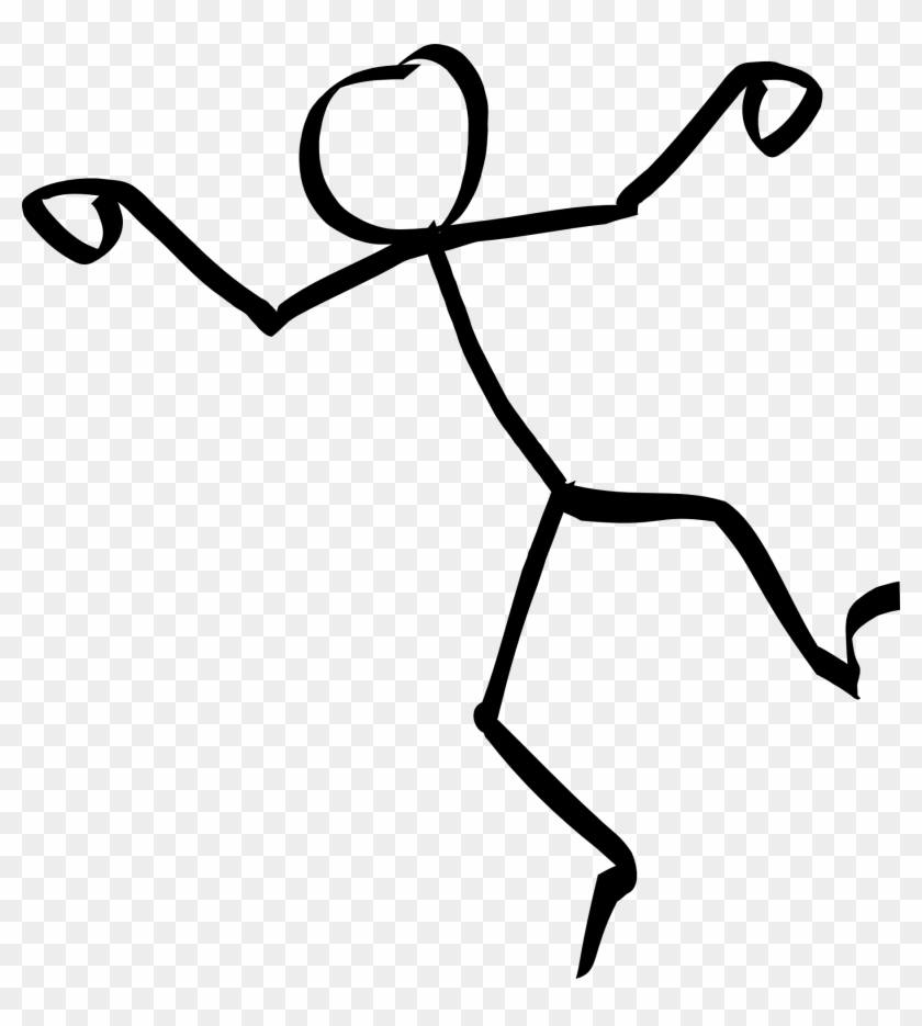 Vector Ilration Stick Figure Dancing Couple Stock Clip - Stick Figure Png #835492