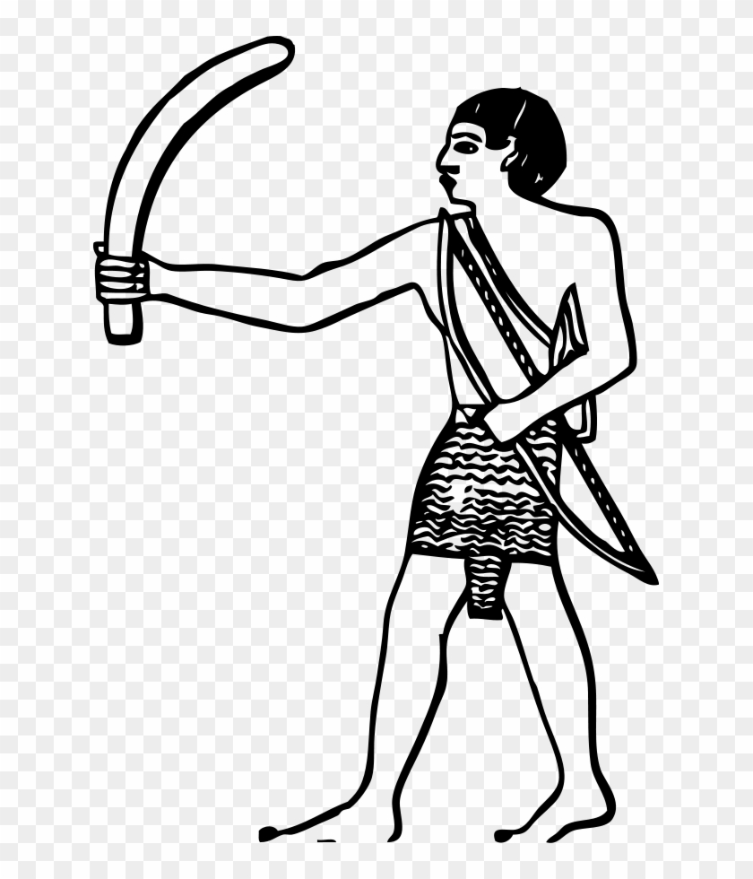 Egyptian Boomerang Png Images - Ancient Egyptian Soldiers Drawing #835512