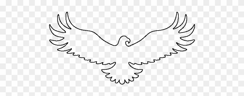Use The Printable Outline For Crafts, Creating Stencils, - Outline Of An Eagle #835954
