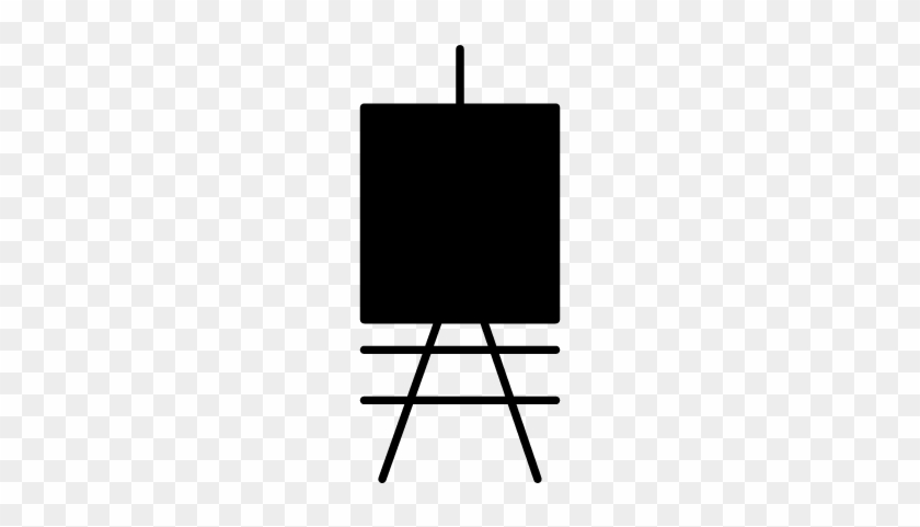 Painting Canvas On An Art Stand Vector - Stand Painting Icon #836014
