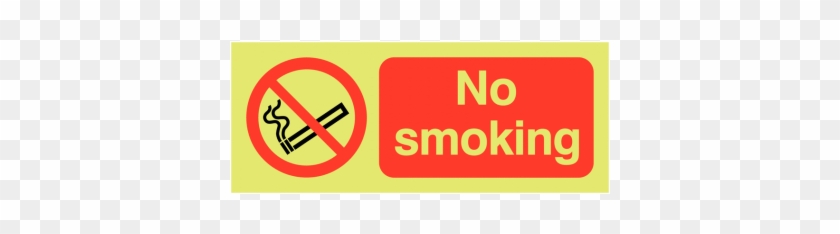 Nite-glo Photoluminescent No Smoking Signs - No Smoking In Vehicle With Children Window Signs #836081