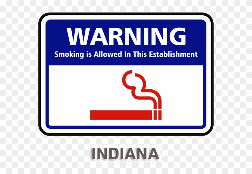 Indiana No Smoking Sign - No Smoking Sign Within 8 Feet #836083