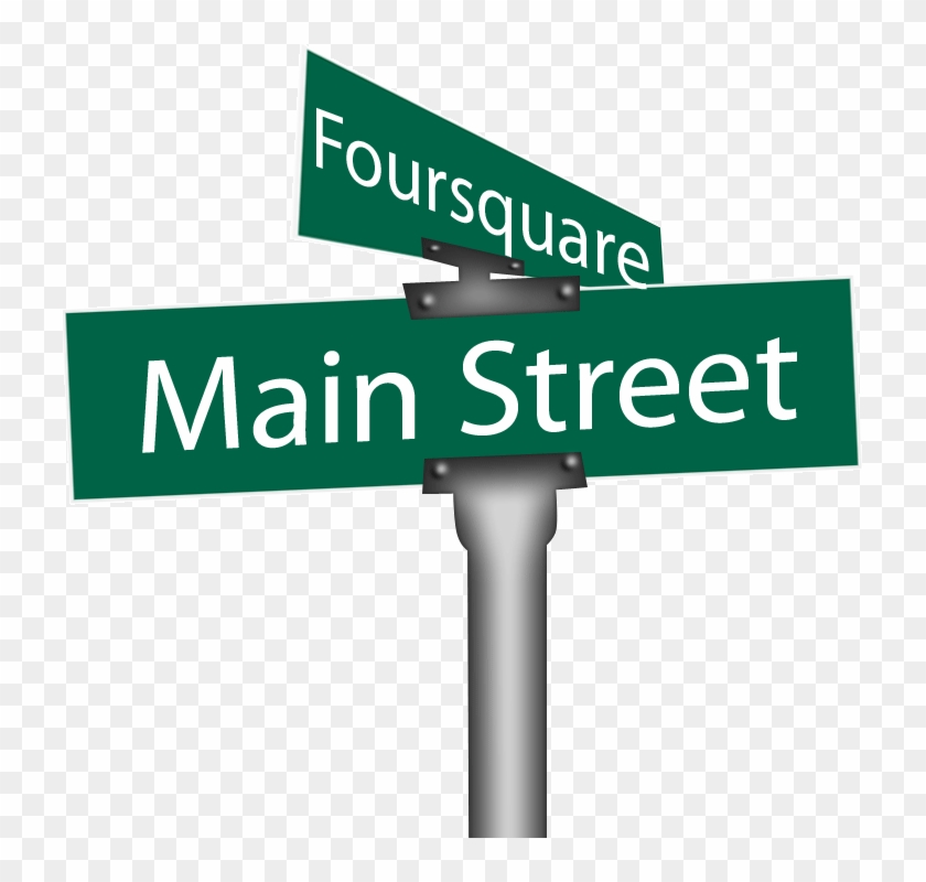 Main Street Clipart - Street Name Sign Clipart #836154