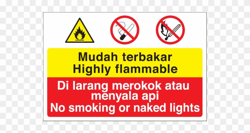 Highly Flammable Area - Stewart Superior Con043fb Screw Pvc Sign 600x450 - #836165