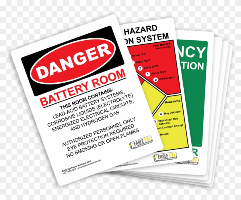 Battery Room Signs - See All Industries Dtuf-g43 Danger Tag,high Voltage,7 #836176