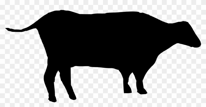 Cow Clipart Silhouette - Silhouette Cow Png #836184