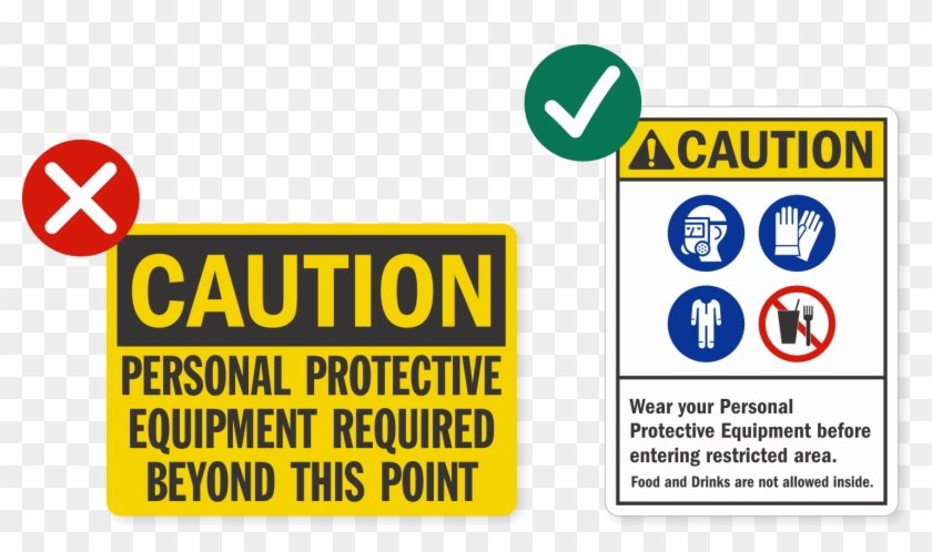 Ppe - Smartsign By Lyle Smartsign Aluminum Sign, Legend Caution: #836187