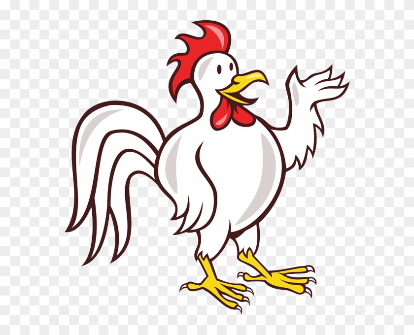 Chicken Rooster Cartoon Illustration - Cartoon Cockerel #836279