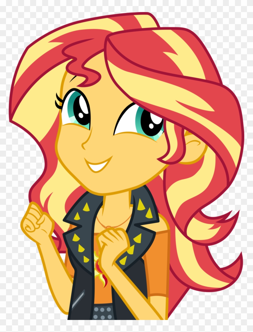 Smiley Sunset Shimmer By Cloudyglow - Mlp Eg Sunset Shimmer #836352