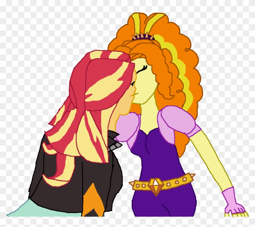 Adagio And Sunset Kissing Again By Ktd1993 - Cartoon #836474