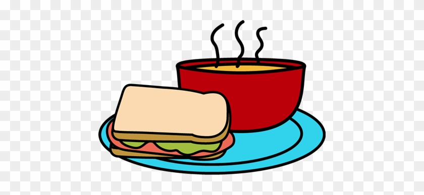 Soup Cartoon - Soup & Sandwich Lunch #836491