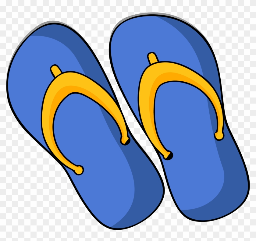 Flip-flops Slipper Clip Art - Flip Flops Clip Art #836549