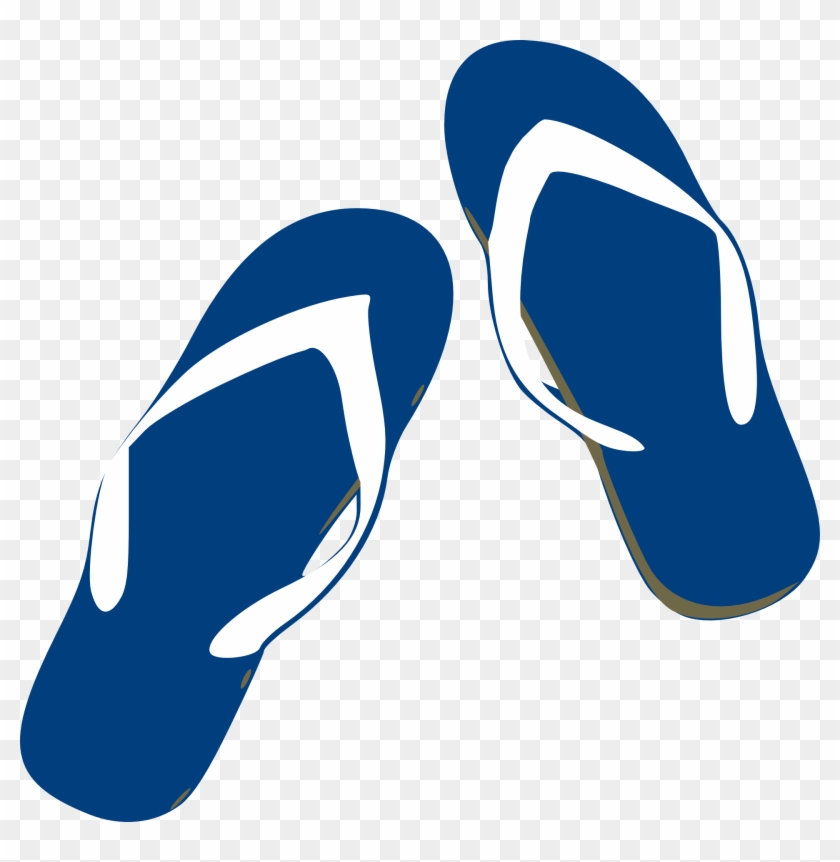 Slipper Flip-flops Sandal Clip Art - Flip Flop Cartoon Png #836557