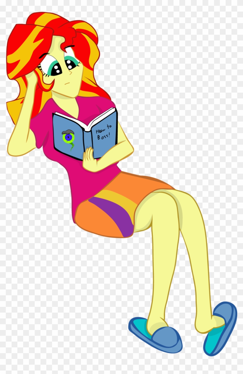 Sunset Shimmer Reading By Youcancallmebravo Sunset - Sunset Shimmer #836592
