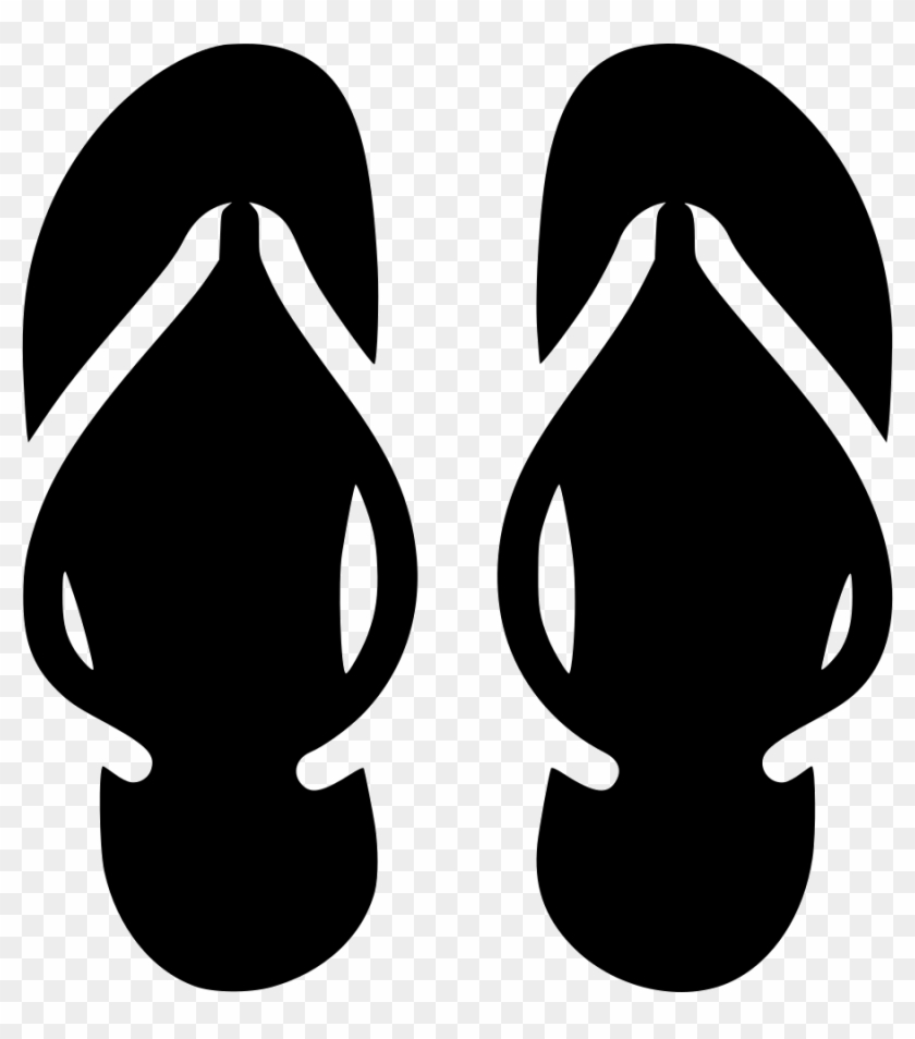 Slippers Comments - Slippers Black And White Png #836608