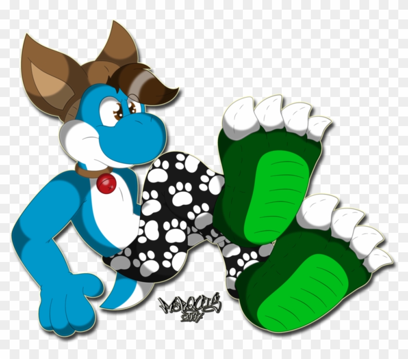 Godzilla Slippers By Marquis2007 - Cartoon #836622