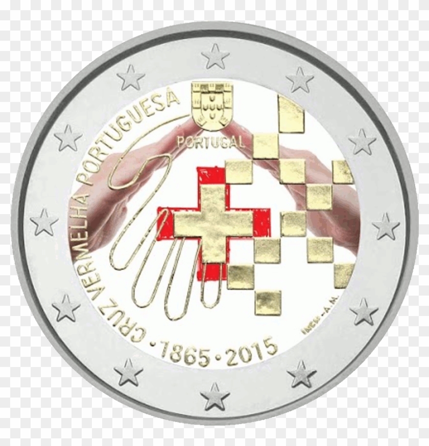 2 Euro Portugal 2015 150 Jahre Rotes Kreuz Portugal - Circle #836964