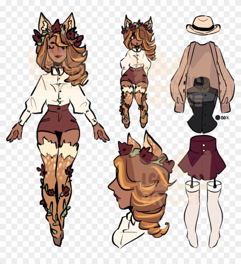 Deer Girl Auction By Star-stickers - Star Stickers Deviantart #836973