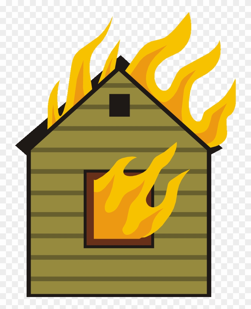 House - House On Fire Clip Art #837058