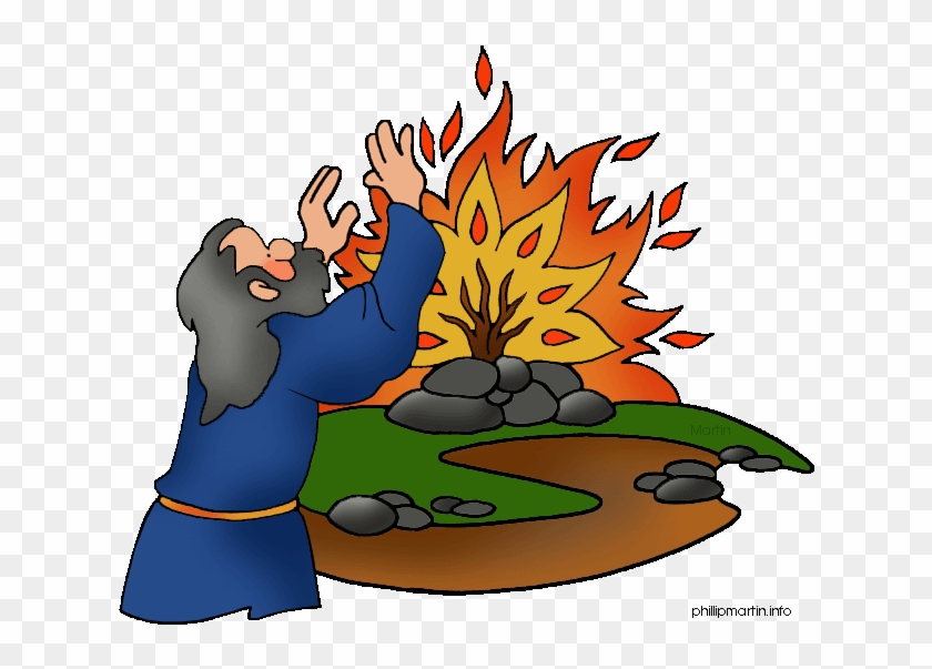 Burning Bush Vbs - Moses And The Burning Bush Clipart #837092