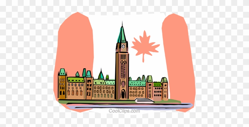 Clip Art Of Parliament Building 16p0226 - Parliament Building Ottawa Clipart #837103