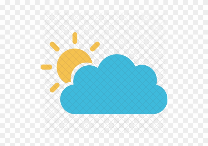 Sun Behind Cloud Icon - Cloud And Sun Icon Png #837111