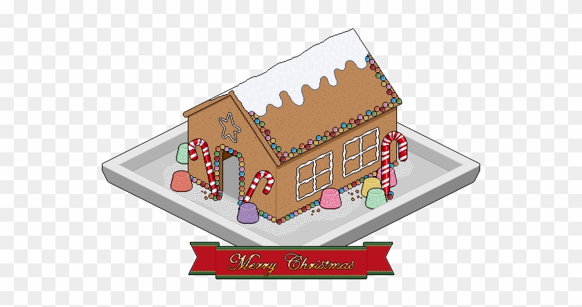 Habbo Stickers For Christmas - Gingerbread House #837142