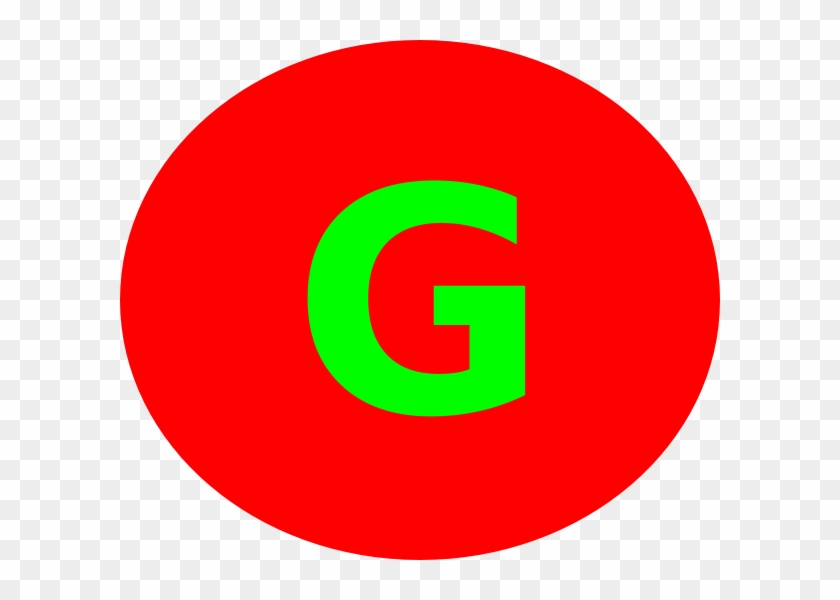 Letter G Red Circle Clip Art At Clker Com Vector Clip - G In A Circle #837209