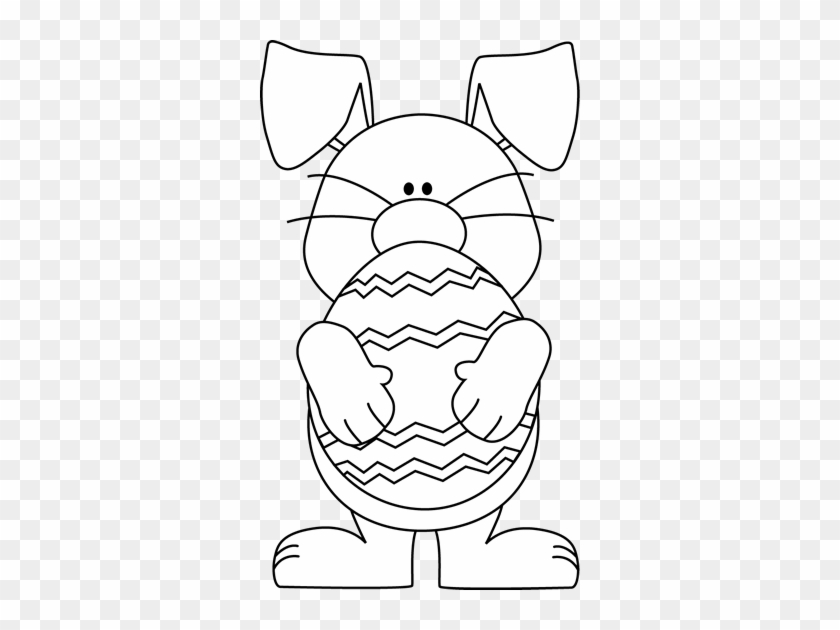 Easter Egg Black And White #837247