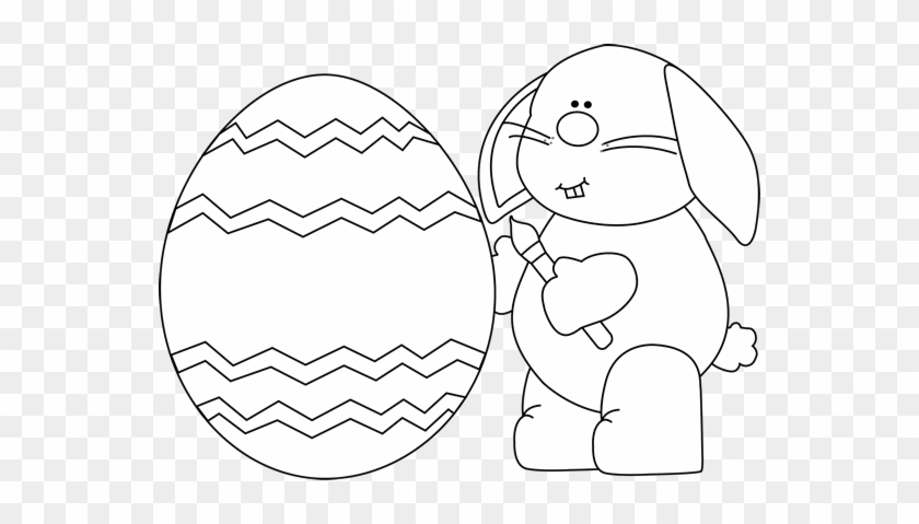 Giant Clipart Easter Egg - Easter Bunny To Paint #837262