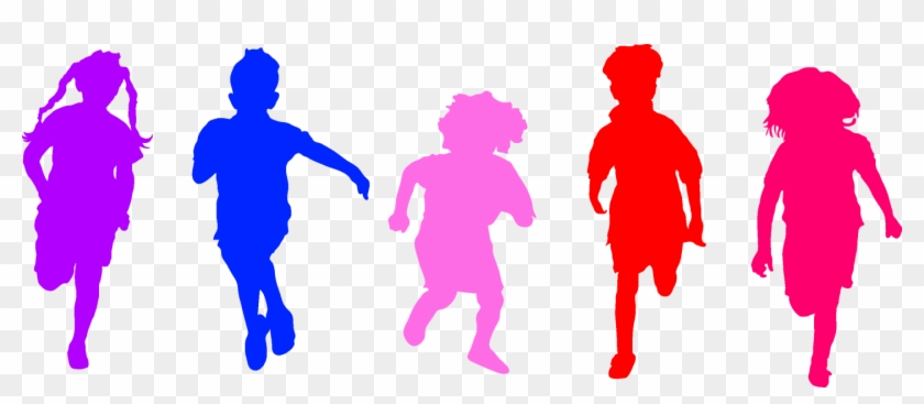 Recently I Visited A Neighbor Home And There Was A - Children Running Silhouette #837281
