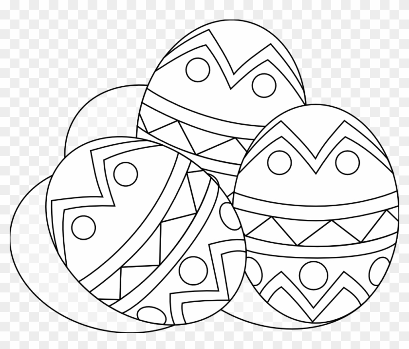 Egg Clipart Black And White Eggs Easteregg Black White - Easter Egg Cartoons Black And White Transparent #837310