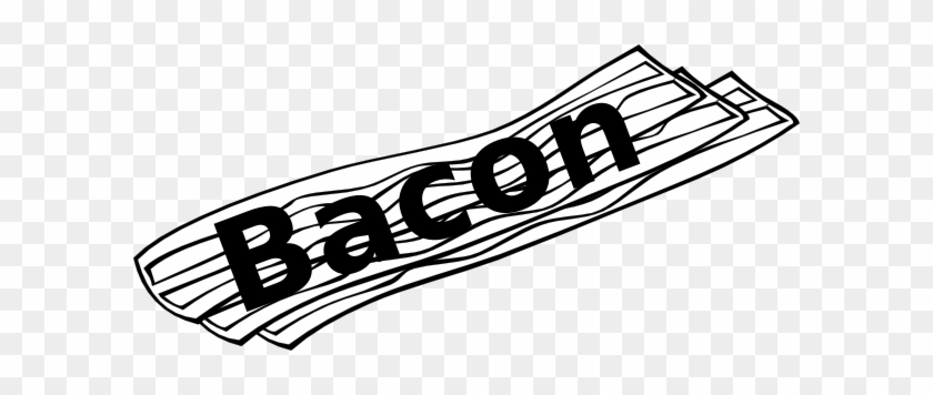 Bacon Clipart Black And White - Bacon Black And White #837323