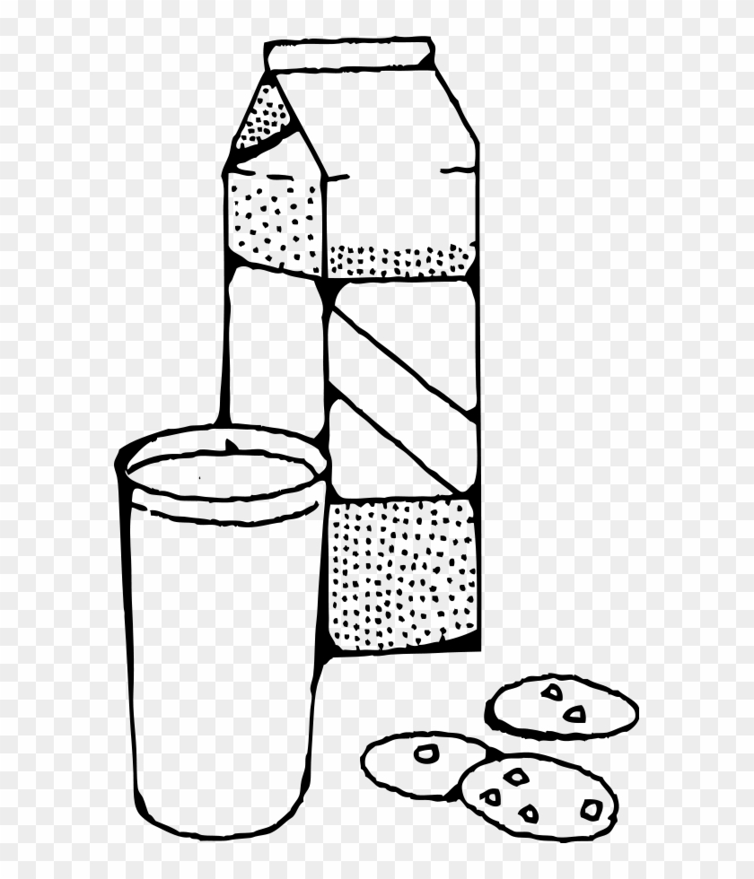 Milk Carton Clipart Milk Egg - Milk Clipart Black And White #837344