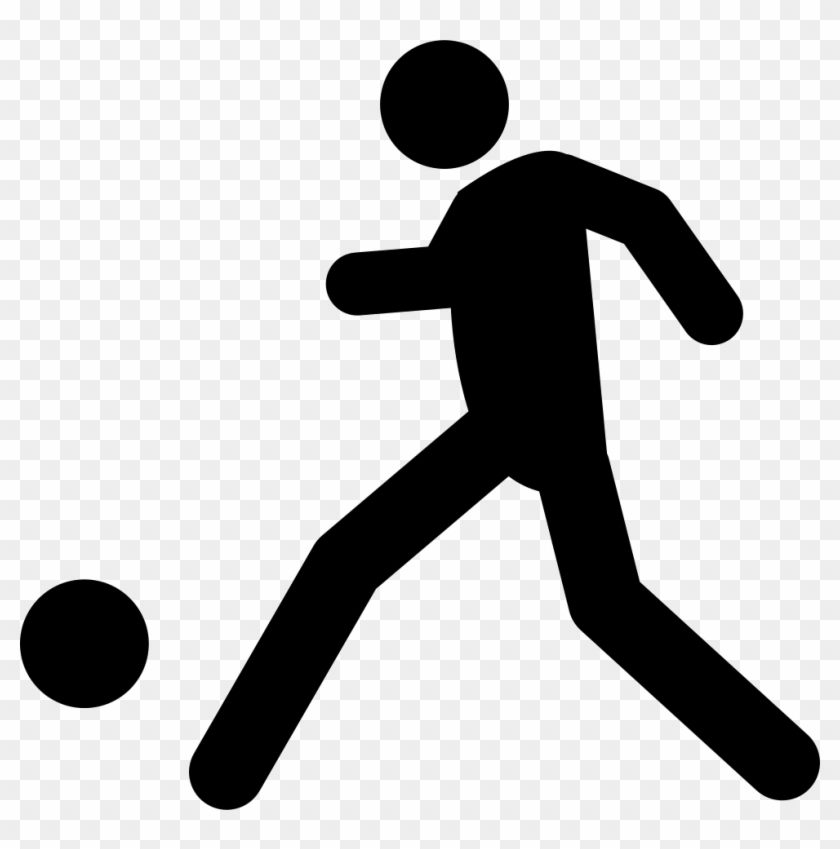Football Player Kicking Ball Comments - Player Kicking A Ball #837482