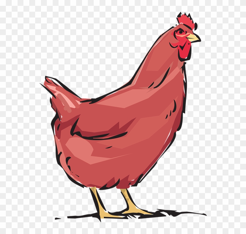 Chicken Cliparts Black 23, Buy Clip Art - Little Red Hen #837517