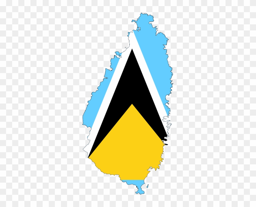 Saint Lucia Flag 071911» Vector Clip Art - St Lucia Flag Art #837554