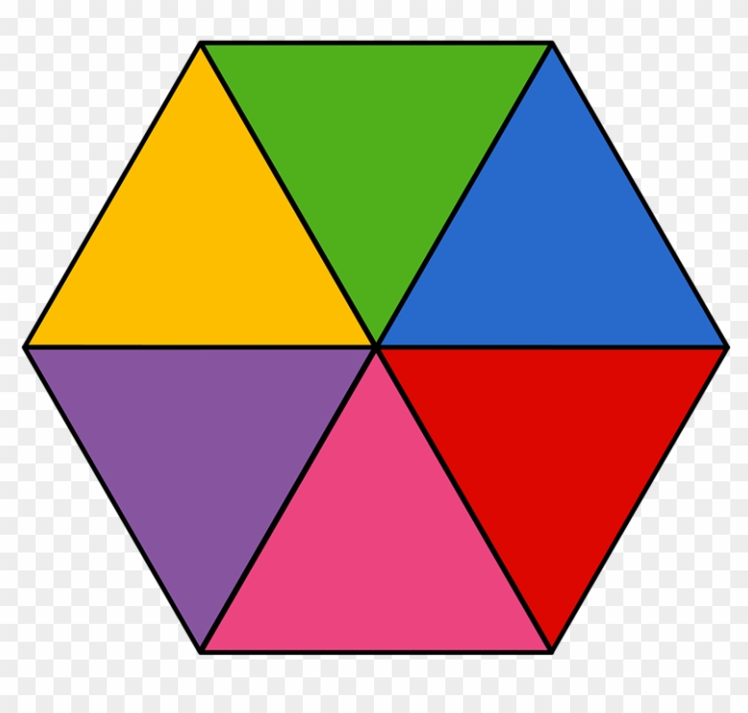 Hexagon Clipart Colorful - รูป ทรง หก เหลี่ยม #837561