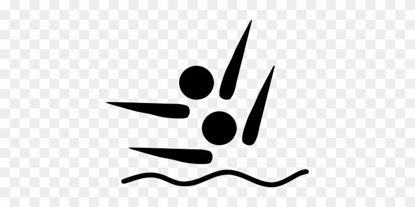 Synchronised, Swimming, Swimmer - Synchronized Swimming Olympic Symbol #837655