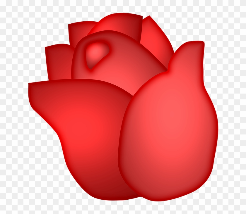 Romance Clipart Red Rose - Petalo De Rosa Png #837815