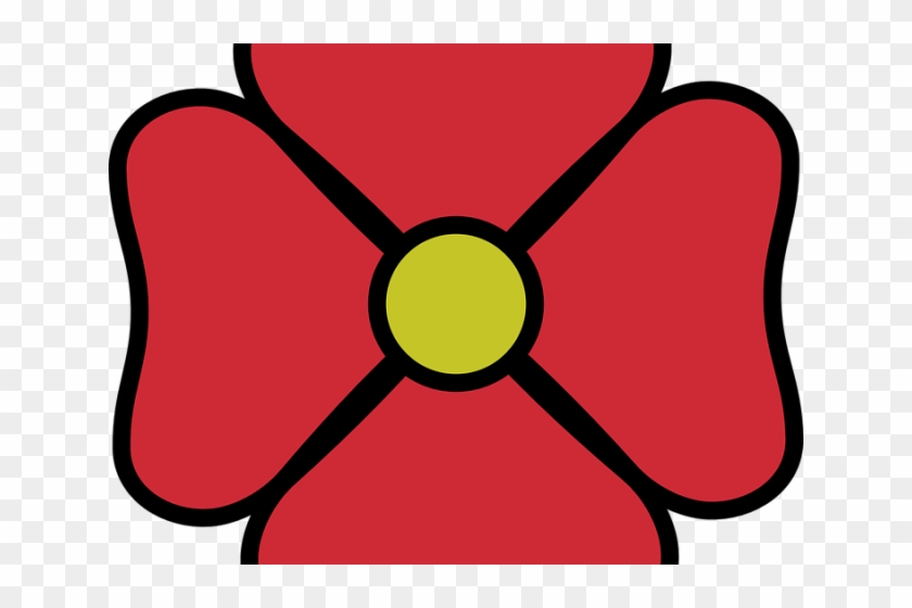 Petal Clipart Flowera - Red Flower Clipart #837850