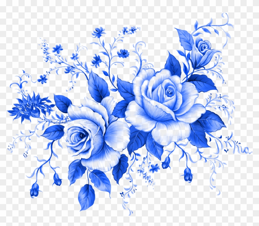 Blue Rose Flower Clip Art - Blue Rose Flower Png #837879