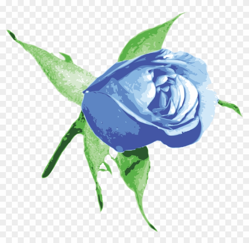 Rose Blue - Blue Rose Bud Png #837903