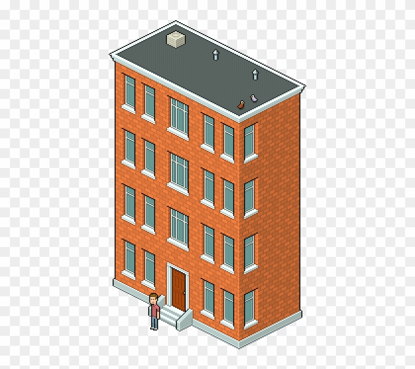 Create An Isometric Pixel Art Apartment Building In - Easy To Draw Apartment #837946