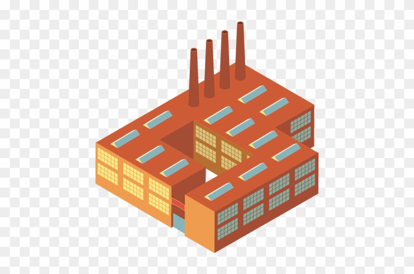 Isometric Industrial Building Transparent Png - Industry Icono Png De Produccion #837985