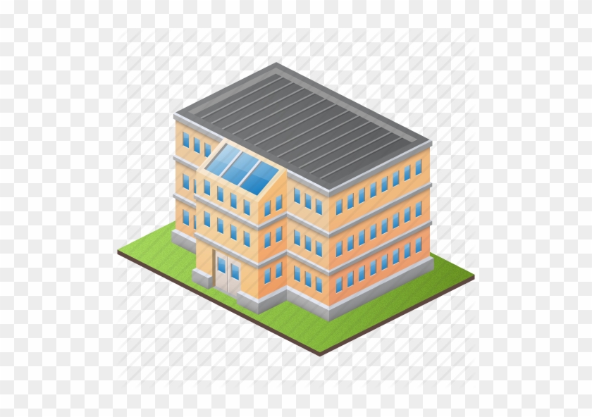 College School Building Icon - 3d Building Icon Png #838031